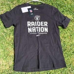 Nike Las Vegas Raiders Kids T-shirt Size Large 14/16 New With Tags